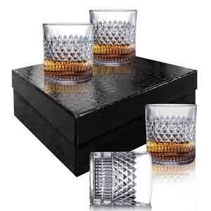Whiskey Glasses Old Fashioned Whiskey Glass Barware - Set of 4