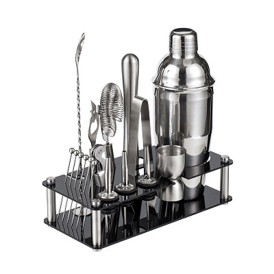 18 Piece Stainless Steel Bar Kit Drink Mixer Set