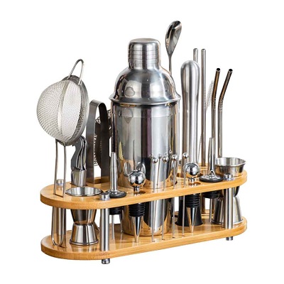 23 Piece Professional Bartender Kit Bar Tool Set