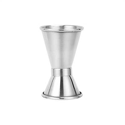 1 oz & 5/3 oz Japanese Double Sided Jigger With Rolled Lip Design For Bartending