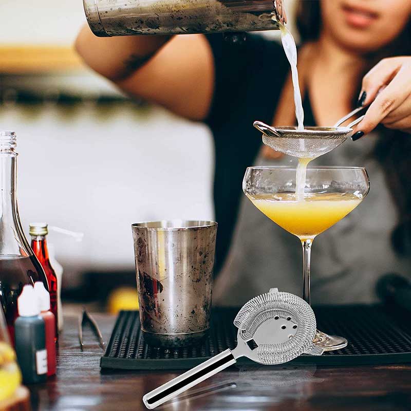 Professional 2Prong Bar Strainer, Hawthorne Strainer For Bar Club
