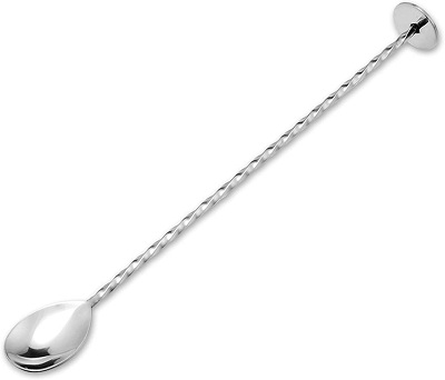 Bar Mixing Spoon, Stainless Steel Bar Long Spoon with Spiral Pattern