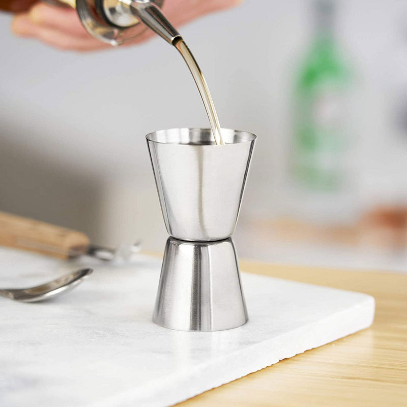 Jigger Vol 5/6 oz & 5/3 oz Double Jigger Japanese Style Stainless Steel Bar ...