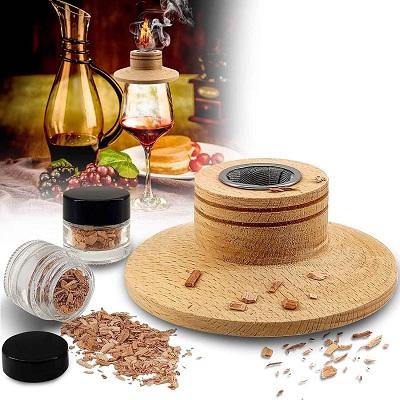 Smoker Infuser Kit for Drink, Old Fashioned Smoker Kit with Wood Chips