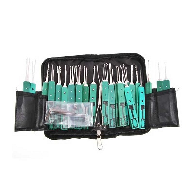 32 Pieces Lock Pick Set, Locksmith Tools for Training Practice