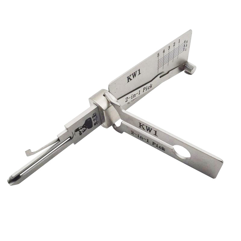 Lishi KW1 2 in 1 Decoder and Pick Tools, 5Pin Kwikset Keyway Locks Tool