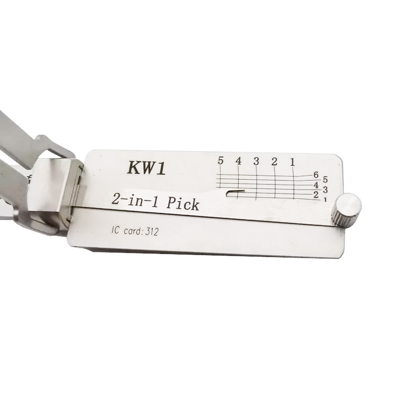 Lishi KW1 2 in 1 Decoder and Pick Tools, 5Pin Kwikset Keyway Locks Tool