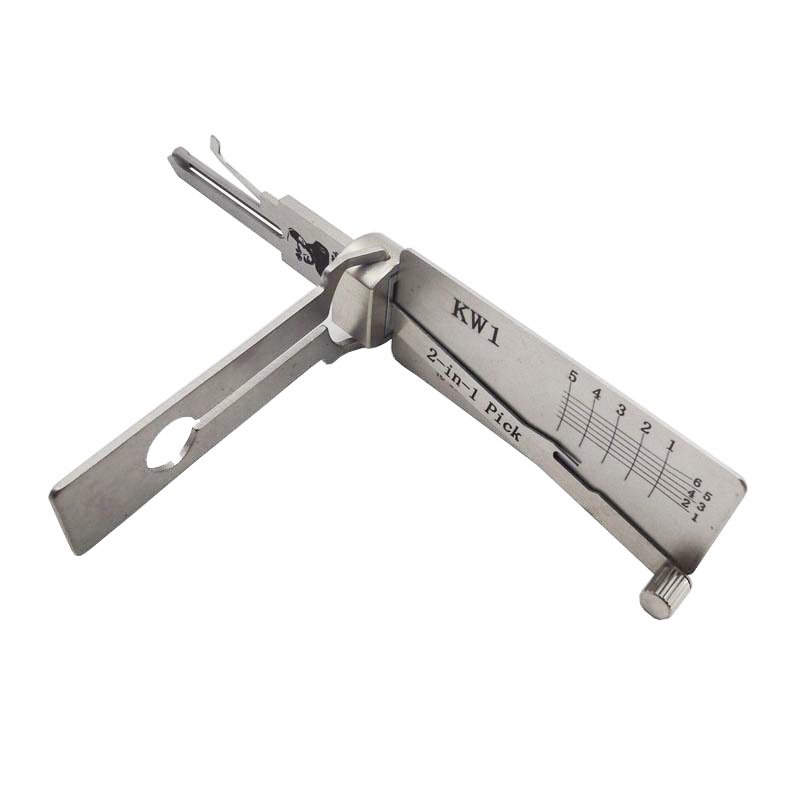 Lishi KW1 2 in 1 Decoder and Pick Tools, 5Pin Kwikset Keyway Locks Tool