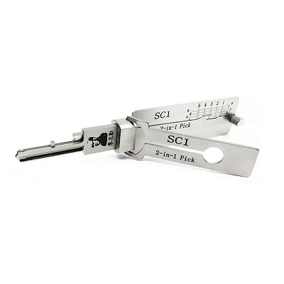 Lishi SC1 2 in 1 Pick Decoder Tool for SC, 5 Pin Keyway Locks