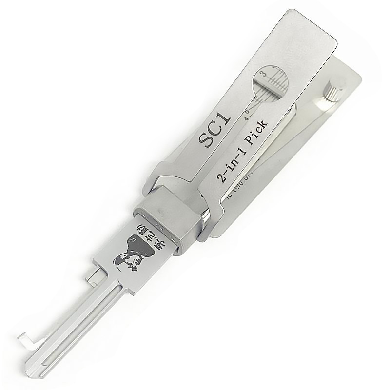 Lishi SC1 2 in 1 Pick Decoder Tool for 5 Pin Schlage Locks