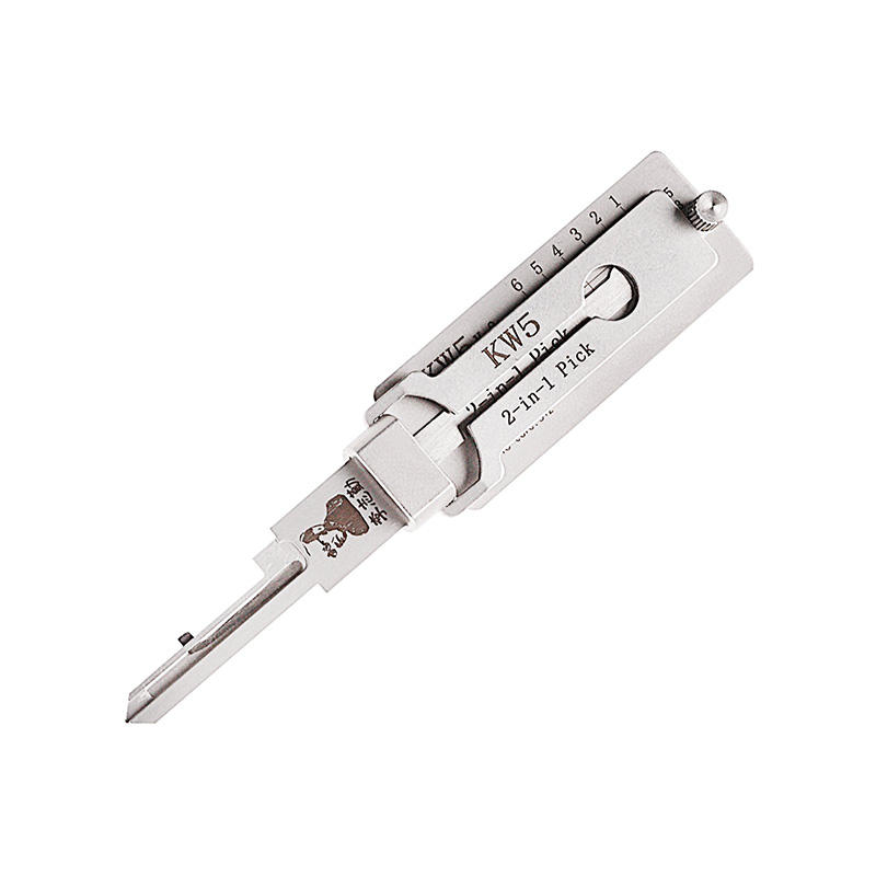 Lishi KW5 2 in 1 Pick Decoder Lock Pick Tool for 6 Pin Keyway Locks