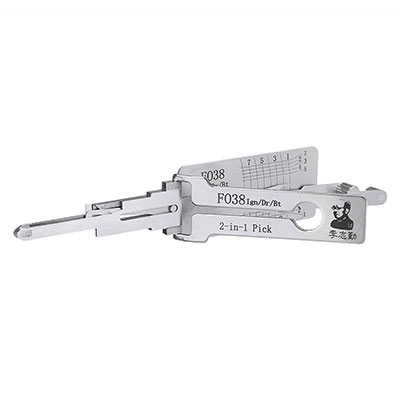 Lishi FO38 2 in 1 Decoder and Pick, Auto Locksmith Tool