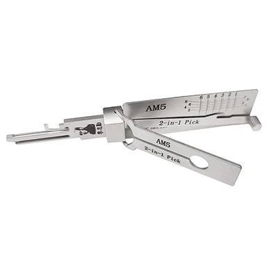 Lishi AM5 2 in 1 Pick and Decoder Tool for American Lock Padlocks