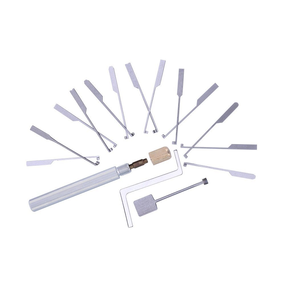 14 Pieces Dimple Lock Pick Set, Locksmith Opener Tools