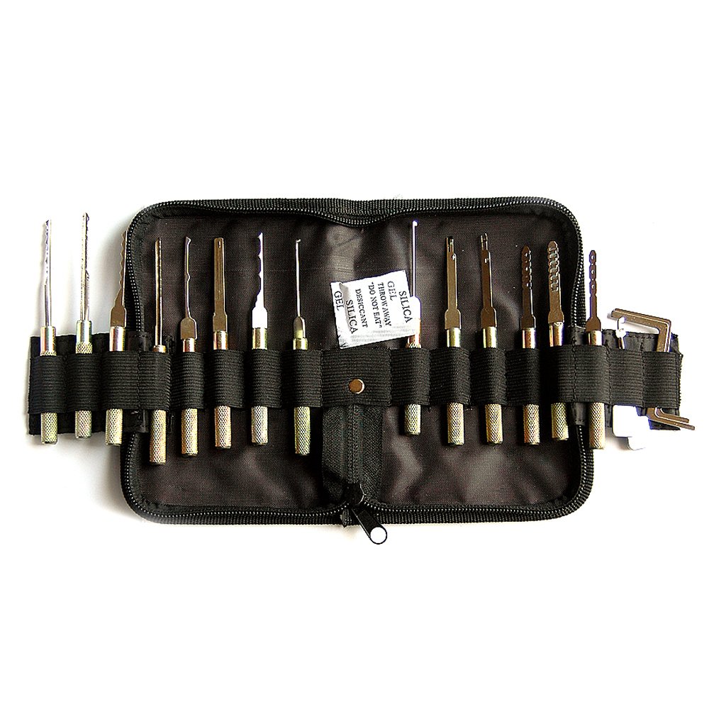 14 Pieces Dimple Lock Pick Set with Black Bag, Locksmith Pick Tools 14 Pieces Dimple Lock Pick Set with Black Bag, Locksmith Pick Tools