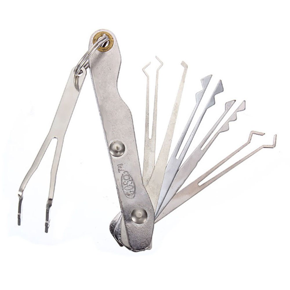 Foldable Lock Pick Set with Y Tension Wrench Foldable Lock Pick Set with Y Tension Wrench