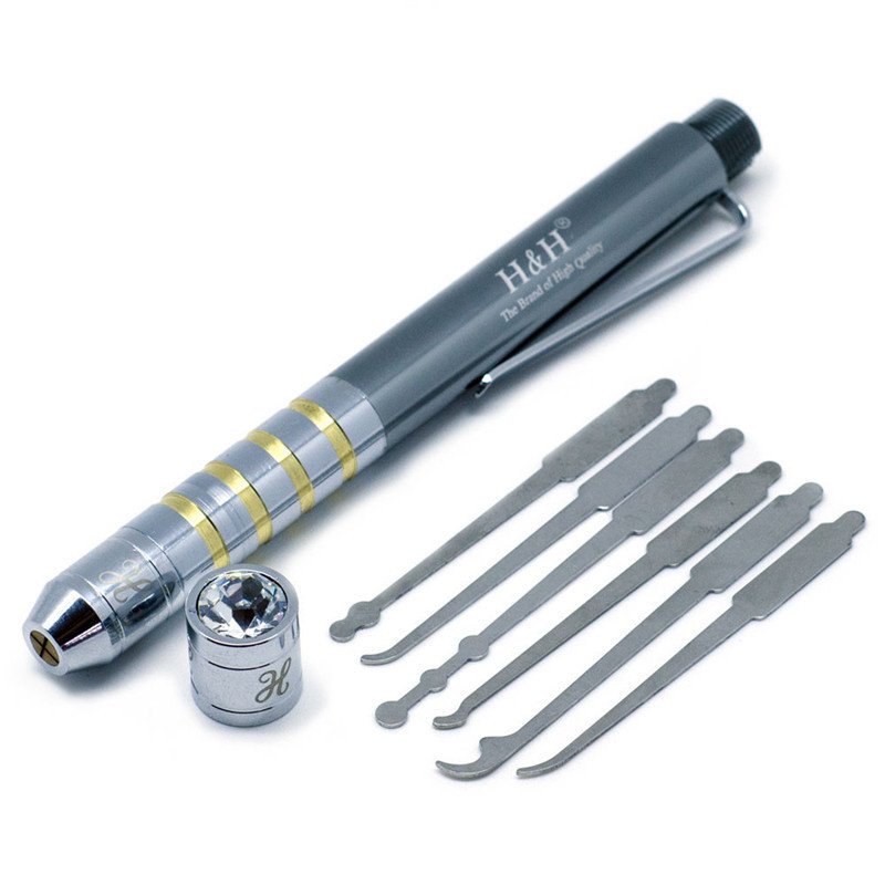 Diamond Concealed Lock Pick Pen Set, Lockpick Tools