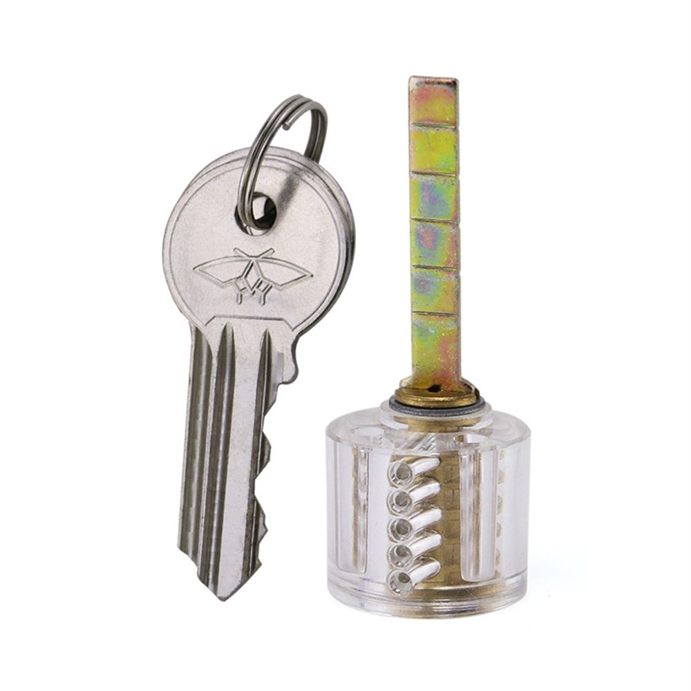5 Pin Rim Cylinder Transparent Practice Lock