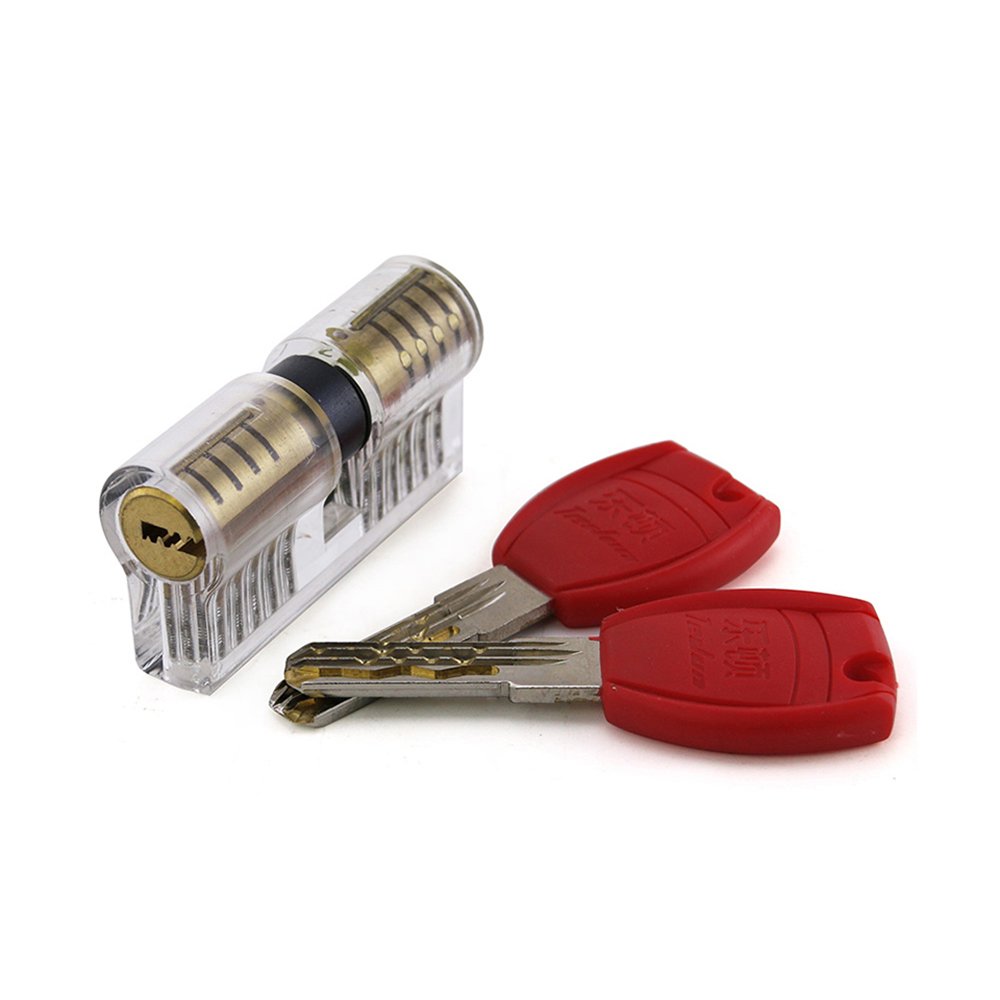 11 Pin Double-Sided Euro Dimple Transparent Practice Lock
