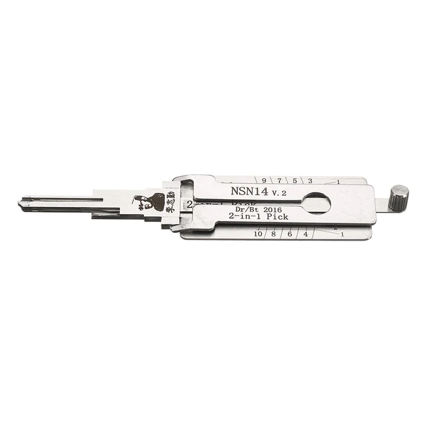 Lishi NSN14 2-in-1 Pick and Decoder Tool, Locksmith Auto Tool