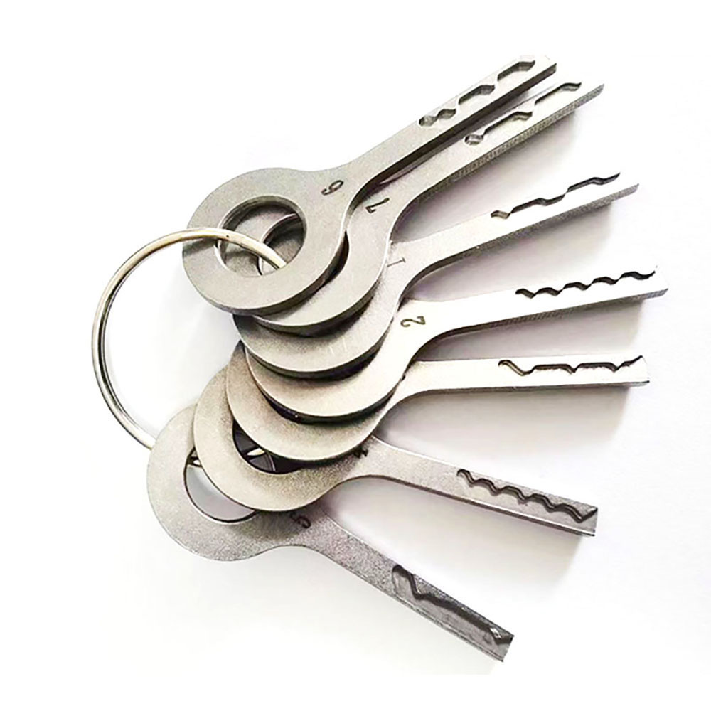 7 Pieces Lock Pick Jiggler Keys for VAG HU66