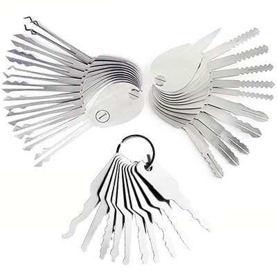 30 Pieces Car Jiggler Lock Pick Set, Auto Lock Pick Tool