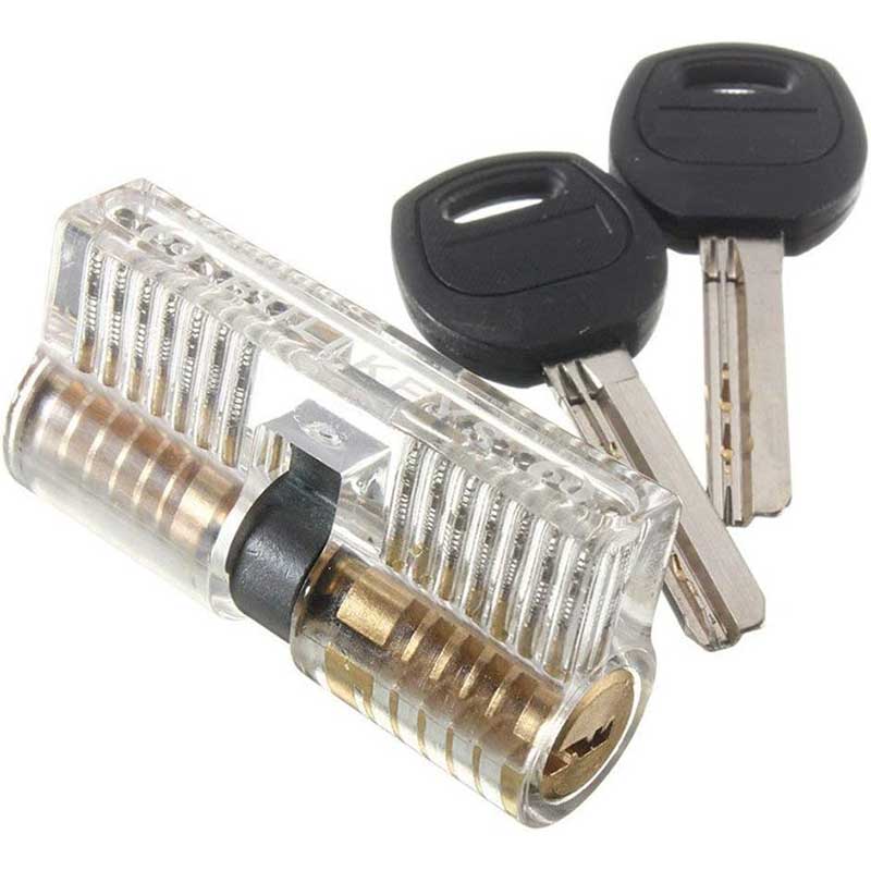 3 Pieces Transparent Practice Lock Set, Lock Picking Tools for Beginner ...