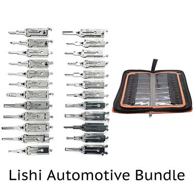 25 Pieces Lishi Automotive Pick and Decoder Set with Storage Case